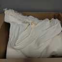 Houmiggle Sectional Couch Covers, 2 Pieces Washable L Shaped Couch Covers Sofa Blanket for Dogs Pet Friendly Sectional Sofa Slipcovers Furniture Covers,71"x118"+91"x134",(XXXLarge,Cream White)