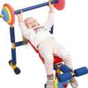 Kids Workout Equipment Kids Weight Bench Set Exercise Equipment Indoor Play Gym Toddler Workout Weight Set - Baby Weights Toys for Age 3 and Up by Home-Man