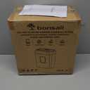 Bonsaii Paper Shredder for Home Use, 3.4 Gal Wastebasket, 6 Sheet Crosscut Paper Credit Cards, Staples, and Clips Shredder for Home Office Use, Portable Handle Design (C237-B New Version)