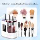 3 IN 1 Electric Makeup Brush Cleaner & Dryer Machine Automatic Cosmetic Brush Washer for All Sizes Portable USB Deep Cleaning Beauty Tool Gift for Women