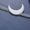 GORTIN Moon Headband Crescent Moon Headpiece Silver Sequins Head Chain Bohemia Hair Bands Forehead Chain Gothic Featival Prom Holloween Costume Hair Jewelry for Women and Girls (Silver)