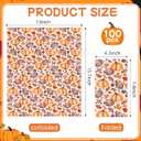 100Pcs Fall Football Pumpkin Disposable Paper Guest Napkins 3ply