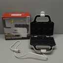 Mini Waffle Maker Machine, Tiny Waffle Bites Iron for Kids, Bake 8 x 2'' Tiny Waffle Bites, Small Waffle Maker, Compact & Easy Use, Non Stick Surface, Recipe Included, White