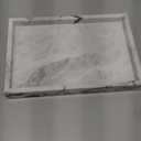 Large Bathroom Vanity Tray, Real Natural Marble Sink Tray 12 Inch/30 cm, Carrara White Limestone Dresser Tray, Modern Countertop Organizer for Soap Dispenser, Kitchen Counter