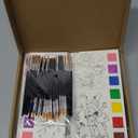 JUNQIU 24 Pack Valentines Day Cards For Kids School, Watercolor Coloring Book Set, Valentines Day Gifts For Kids Classroom Exchange, Paint Party Favors Valentines Crafts