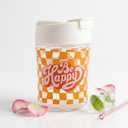 Plastic Sipper & Straw "Be Happy" Edition