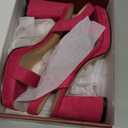JOY IN LOVE Women's Chunky Platform High Heels Ankle Strap Block Heel Sandals, US 11