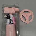 Jiangler Auto Face Tracking Tripod 360° Rotating Cell Phone Photo and Video Kits Stand, No App, Phone Camera Stand with Remote and Gesture Control for Live Recording Tiktok Pink