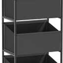 3-Tier Laundry Hamper Sorter with Wheels, 120L Vertical Rolling Laundry Basket Organizer Cart, 3 Section Laundry Sorter with Shelf for Small Space, Laundry Room, Bathroom, Bedroom, Dorm, Closet