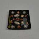 Miniature Ornaments and Tree Topper Christmas Mini Glass Tree Decorations Set of 15 for Tabletop Desktop Tree Wedding Centerpiece (Bronze Champagne) (Bronze Champagne)