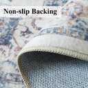Hallway Washable Runner Rug - 3x10 Kitchen Rugs Entryway Rug Runner Vintage Soft Floor Mat Non Slip Indoor Farmhouse Carpet for Bathroom Living Room Bedroom (3 X 10, Brick)