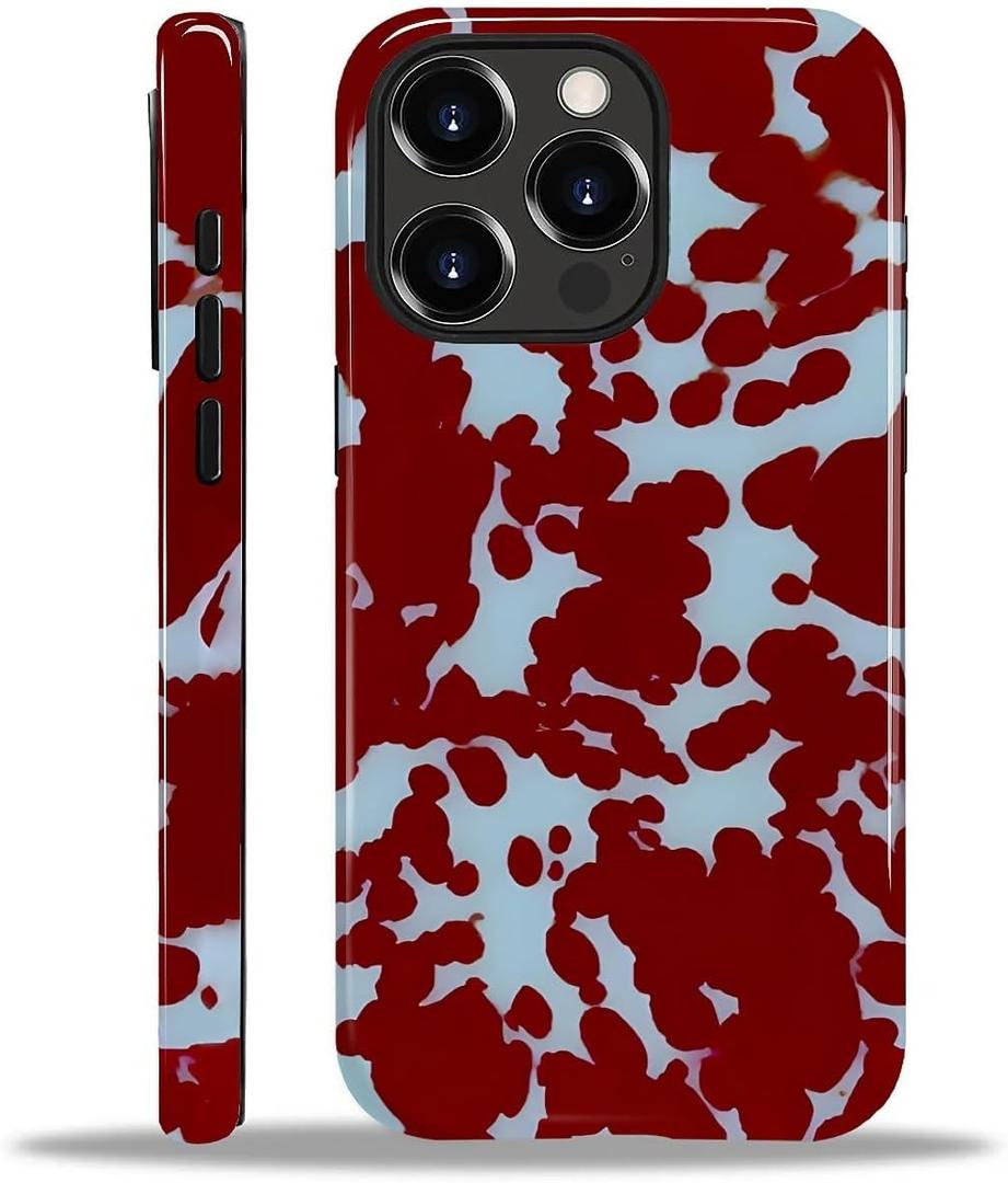 Compatible with iPhone 14 Pro Max Case - Dual-Layer Protection, Hard Shell with Silicone Interior,Slim Scratch Resistant Shockproof for Woman Men - Tortoise Print