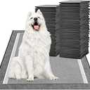 MIZOK Dog Pads 30”x36” XXL Extra Large, Charcoal Pee Pads for Dogs, Odor-Control Neutralize Urine Instantly, Quick Dry & Leak-Proof (40 Counts)