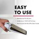 SABRE 120 dB Wedge Door Stop Security Alarm, Extremely Loud Wireless Alarm Siren Audible Up To 1,500 Ft., Non-Skid Pad, Compact Alarm Great for Home, Travel, Apartment or Dorm (White)