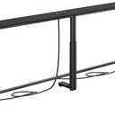 Kitstorack 2-Pack Black Narrow Console Table Behind Couch, Adjustable Height (25"-33") & 2 Power Outlets, Skinny Entryway Sofa Table 5.9" Deep x 78.8" Total Long, Split Design for Separate Use, 5.99"Deep