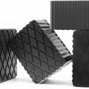 Solid Rubber Auto Lift Block Spacer Pad 4 Pack Solid Universal Rubber Lift Pads for Automobile Lifts, Jacks, Racks 160mm x 120mm x 80mm