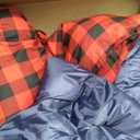 Swtmerry Double Sleeping Bag for Adults with 2 Pillows, Big & Tall Queen Size XL Sleeping Bag for 2 Person, Waterproof & Lightweight Warm for 3 Seasons, Cold Weather,Camping, Hiking & Backpacking (Blue/Red)