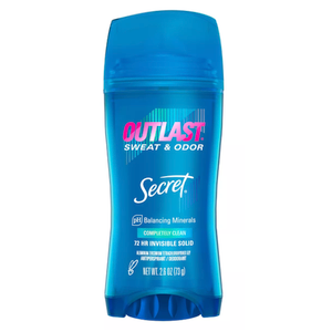 Secret Outlast Invisible Solid Antiperspirant Deodorant for Women - Completely Clean Scent - 2.6oz