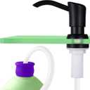 GAGALIFE Built in Counter Soap Dispenser for Kitchen Sink and Extension Tube Kit, Anti-Leakage Upgrade with 40" Tube No More Top Refill (Matte Black)