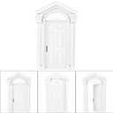 Ruining 1:12 Scale Wooden Dollhouse Door, Miniature Dollhouse Furniture, White, for Dollhouse Decoration