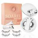Magnetic Eyelashes with Applicator - Reusable Magnetic False Eyelashes, Natural Lightweight Lashes, Easy to Apply for Beginners, Comfortable Daily Wear