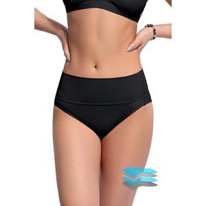 Beautikini Period Swimwear Bikini Menstrual Leakproof Swim Bottoms Period Bathing Suits for Teens Girl Size S