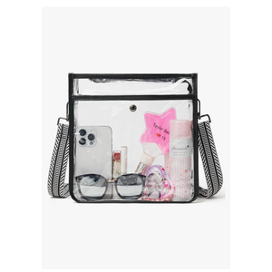 Bluome Clear Bag for Stadium Events 12 x6 x12, Clear Crossbody Purses for Women Concerts Stadium Approved Work Beach