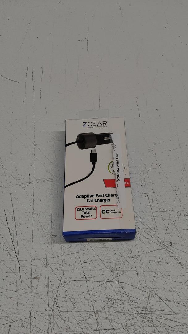 ZGEAR 2.4AMP CAR CHARGER TYPE C QCK CHRG