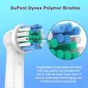 Replacement Toothbrush Heads Compatible with Oral B Braun,8 Pack Professional Electric Brush Heads for Oral B Replacement Heads Refill Pro 500/1000/1500/3000/3757/5000/7000/7500/8000 (White)