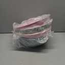 Greentainer 4-Piece Plastic Mixing Bowl Set, 113oz Lightweight Serving Bowls, Large Salad Bowls for Baking,Prepping, Cooking and Serving Food, Dishwasher & Microwave Safe (Pink-10in without lids)