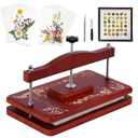 Nuvograin Large Flower Press Kit,Easy One-Step Wooden Plant Press,12.6 x 7.68 inch Flower Presser for Kids & Adults, Great for Thanksgiving & Christmas Gifts