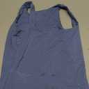 ForeFair Women's Sleeveless Square Neck Tank Top Double Layer Basic Crop Tops Summer Fitness Workout Casual Tops(XS,Ash Blue) S