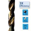 M35 5% Cobalt Jobber Drill Bits Set for Stainless Steel and Hard Metal, Steel (3/32 Inch, Pack of 10)