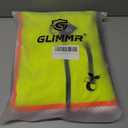 GLIMMR High Visibility Safety Hoodie Reflective ANSI Class 3 Sweatshirts for Men Hi Vis Construction Work Zipper Jackets (L)
