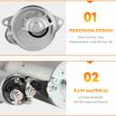 3268 Starter (Only for Automatic) for Ford F150 92-98 4.2L 5.0L 5.8L F250 E150 E250, Thunderbird Mustang 90-04, Mercury Cougar 90-97, Marquis Colony Park 90-91, Lincoln Mark VII 90-92 5.0L