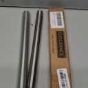 GeilSpace 1/2" x 10" Stainless Steel Pipe, 304 Pipe Nipple Fits Standard 1/2 Inch Threaded Pipes and Fittings, DIY Industrial Metal tube (2 PCS)