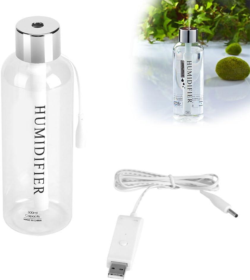 Mini Water Bottle Cap Humidifier,USB Super Quiet Desktop Humidifier Air Diffuser Mist Maker for Travel Office Car Baby Bedroom (1)
