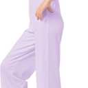 B&GCozy Girls Casual Loose Sleeveless Stretchy Wide Leg Pants, Jumpsuit Rompers for Girls (12-13 Years, Purple)