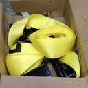 2 Pack Trailer Stake Pocket Winch Flatbed Kit, Capacity 16,200 lbs, Includes 4-inch Yellow Flatbed Winch Straps 30 Ft for 2x4 Stake Pockets