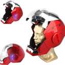 Iron-Man MK 5 Wearable Electronic Helmet with Voice & Remote Control, LED Eyes & Sound Effects - Perfect Superhero Cosplay, Movie Prop, and Collectible for Adults - Ideal Gift for HalloweenChristmas