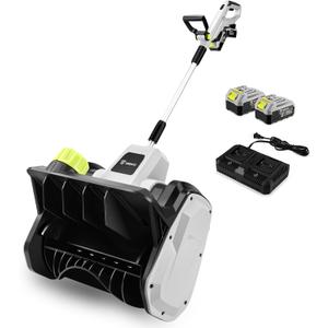 40V Cordless Electric Snow Shovel, 14 Inch Battery Powered Snow Blower with 4.0Ah Battery & 1000W Brushless Motor, 21FT Throw Distance for Driveway, Patio, Sidewalk Snow Removal