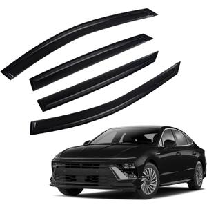 PLDDE Window Rain Guards Compatible with 2020-2024 Hyundai Sonata