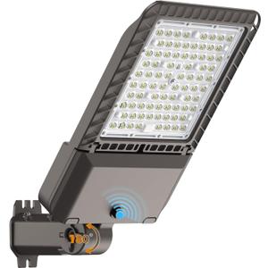 240W LED Parking Lot Light 60000Lm 6000K Street Light Dusk to Dawn Photocell IP65 Waterproof Commercial Outdoor Lighting 11 Years Lifespan for Parking Street Roadway Yard Warehouse Garage 1 Pack