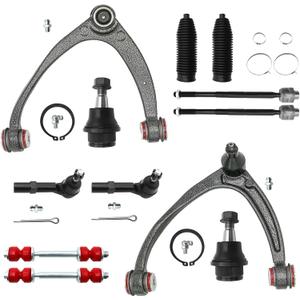 Front End 12pc Suspension Kit for 2007-2013 Chevy Silverado 1500 Suburban Yukon Sierra XL 1500 Tahoe Escalade EXT ESV 2 Upper Control Arms 2 Sway Bars 4 Tie Rods 2 Lower Ball Joints 2 Boots(12pc Set)