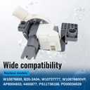 Upgraded W10876600 Washer Drain Pump,W10727777 Washing Machine Drain Pump Replaces W10876600VP AP6004933 PS11738156,B25-3A04 Compatible with Whirlpool, Maytag, Kenmore, Crosley Washing Machine