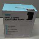 Mini Hot and Iced Coffee Maker Single Serve, for K Cup and Ground, 6 to 14 Oz Brew Sizes, with Recipe Book, for Home, Travel, RV, Office and Dorm, Classic Black (2.0 Version)