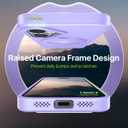 QTlier for iPhone 16 Case, 360 Rotatable Ring Stand, Raised Camera Frame, Shockproof Case Compatible with MagSafe, Case for iPhone 16, Translucent Lilac