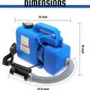 8L (2 Gallon) Electric ULV Fogger Machine, Portable Fogger Sprayer Machine Electric Atomizer Ultra Low Volume Sprayer for Home Indoor and Outdoor Cleaning Spraying Use,1 Pack
