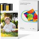 Compatible with Liene Amber M100/M110 4x6" 80 Photo Paper & 2 Ink Cartridge