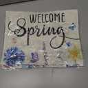 4 x Welcome Summer House Flags for Outdoor Decoration, Watercolor Wildflowers Large Yard Flag,Seasonal Decorative Decor for Holiday Spring Outside 28x40 Inch Vertical Double Sided